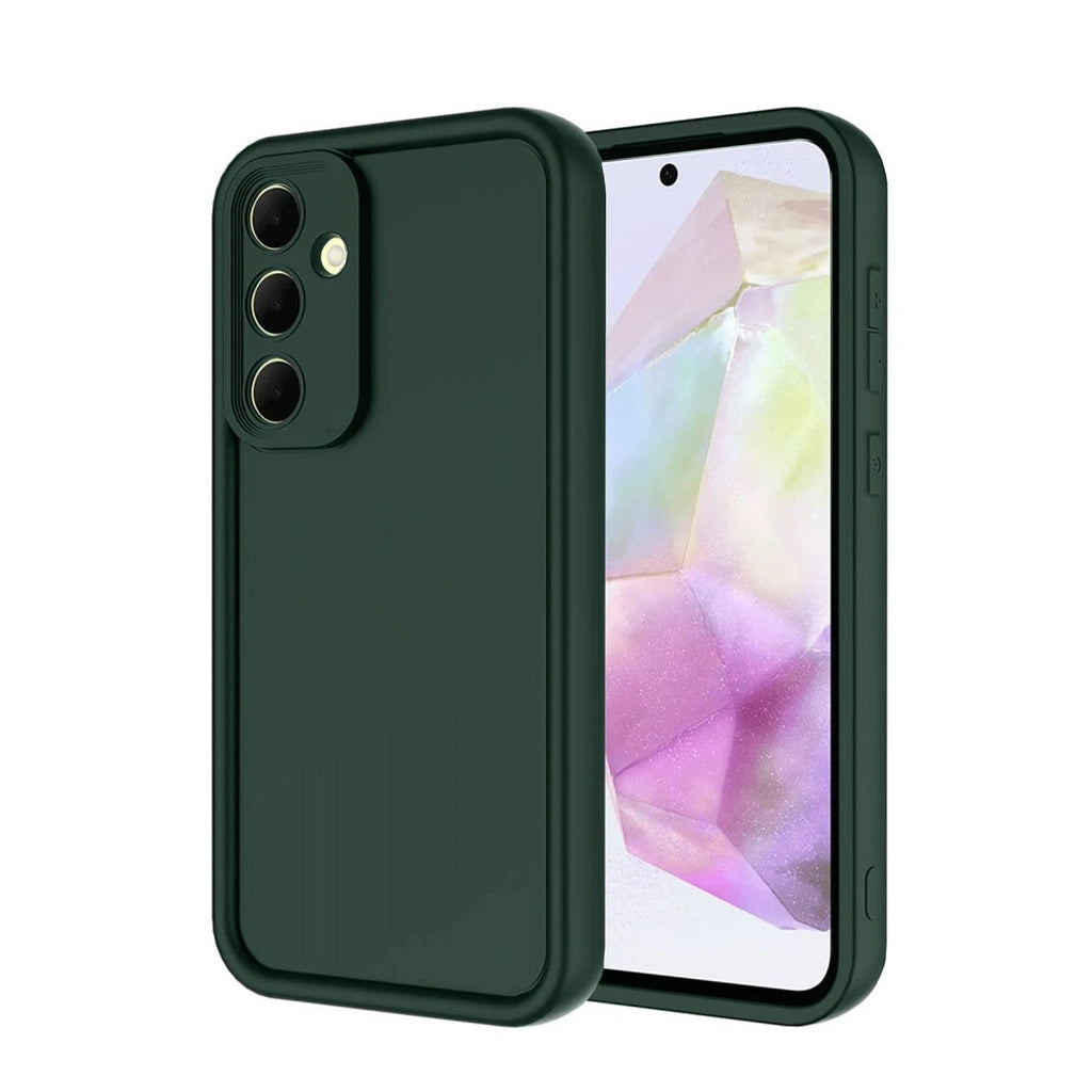 Mey İthalat® Samsung Galaxy A36 Kılıf Viera Silikon - Koyu Yeşil