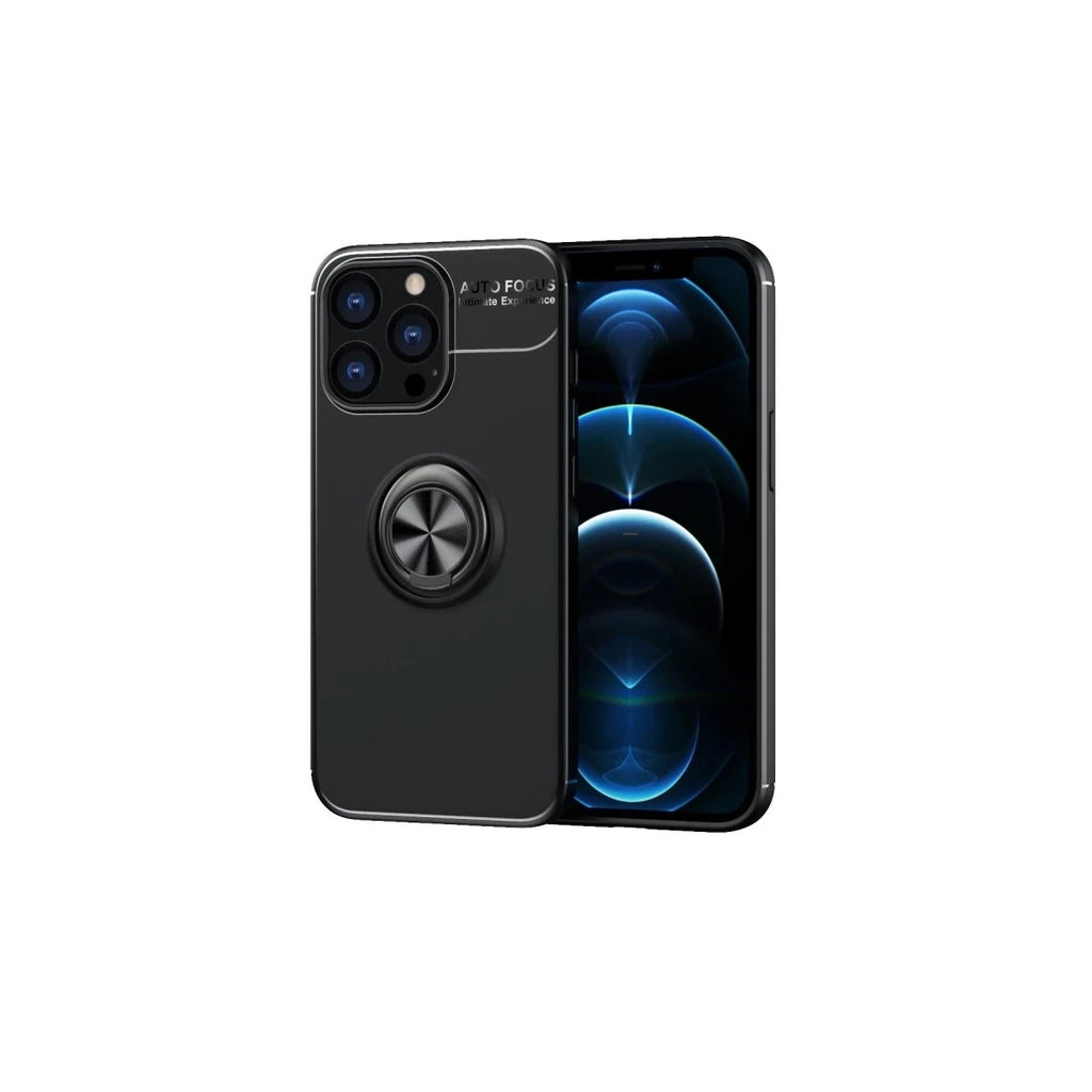 Mey İthalat® iPhone 13 Pro Max Kılıf Range Yüzüklü Silikon - Siyah
