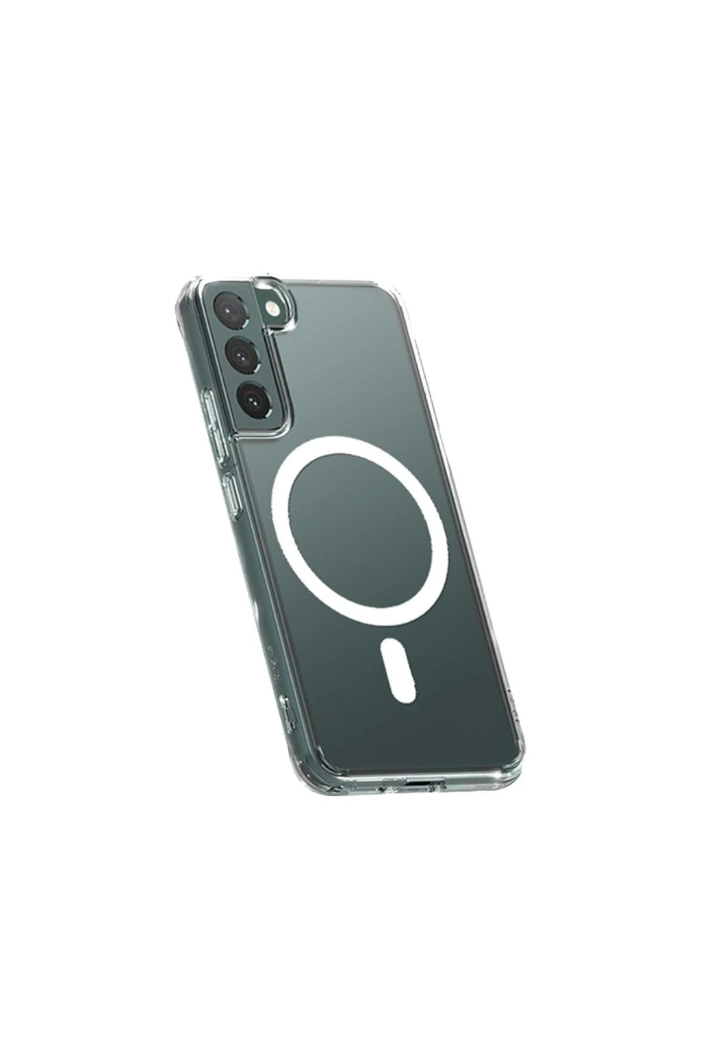 Mey İthalat® Samsung Galaxy S22 Kılıf Magneticsafe Şeffaf Silikon - Şeffaf
