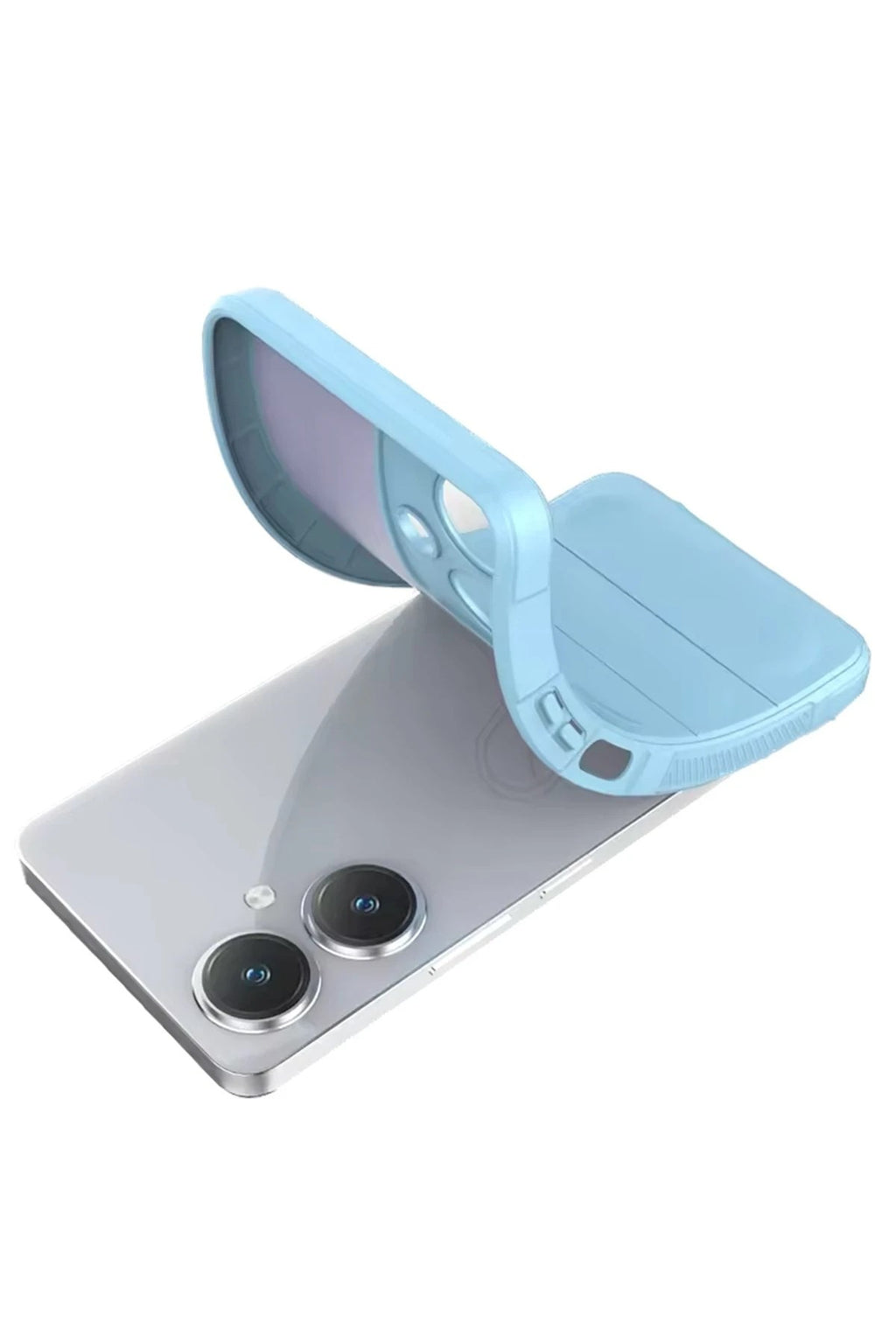 Mey İthalat® Vivo Y27 Kılıf Optimum Silikon - Krem