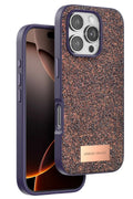 Mey İthalat® iPhone 16 Pro Max Bright Simli Kapak - Derin Mor