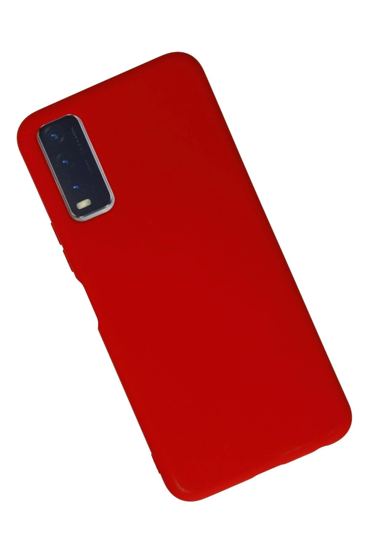 Mey İthalat® Vivo Y11S Kılıf Nano içi Kadife Silikon - Kırmızı