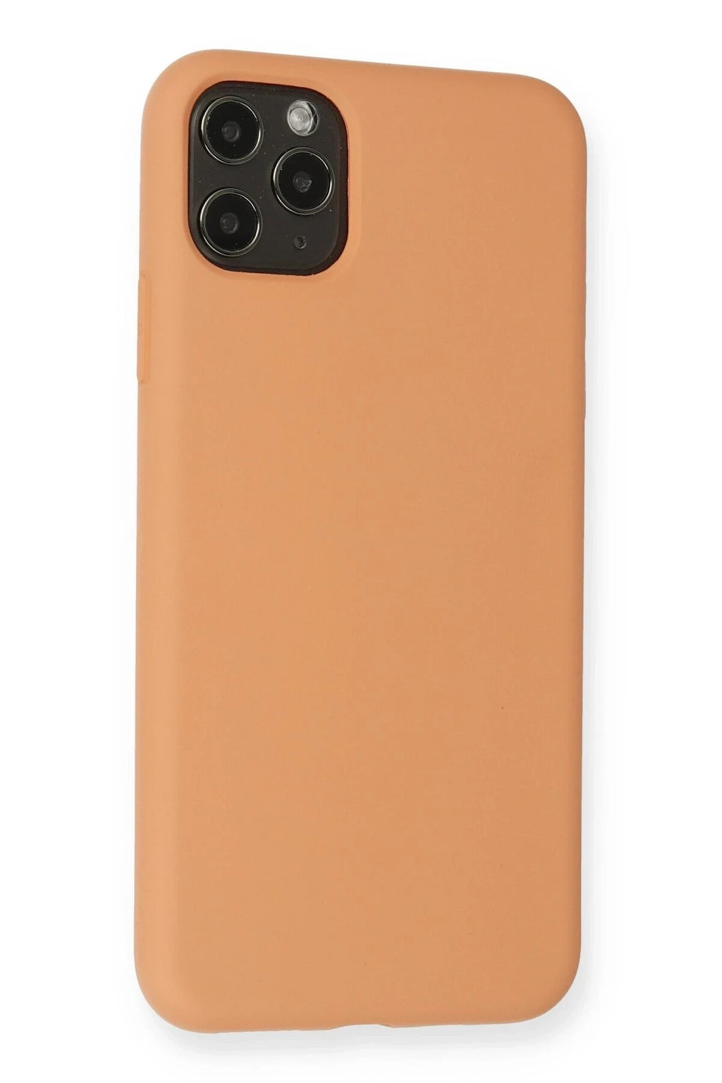 Mey İthalat® iPhone 11 Pro Max Kılıf Nano içi Kadife Silikon - Mat Turuncu