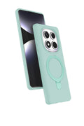 Mey İthalat® Redmi Note 14 Pro 5G Regal Magsafe Standlı Kapak - Su Yeşili