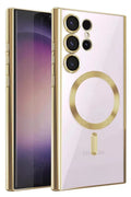Mey İthalat® Samsung Galaxy S25 Ultra Kılıf Kross Magneticsafe Kapak - Gold