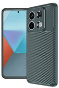 Mey İthalat® Redmi Note 13 Pro 4G Kılıf Auto Focus Karbon Kapak - Koyu Yeşil