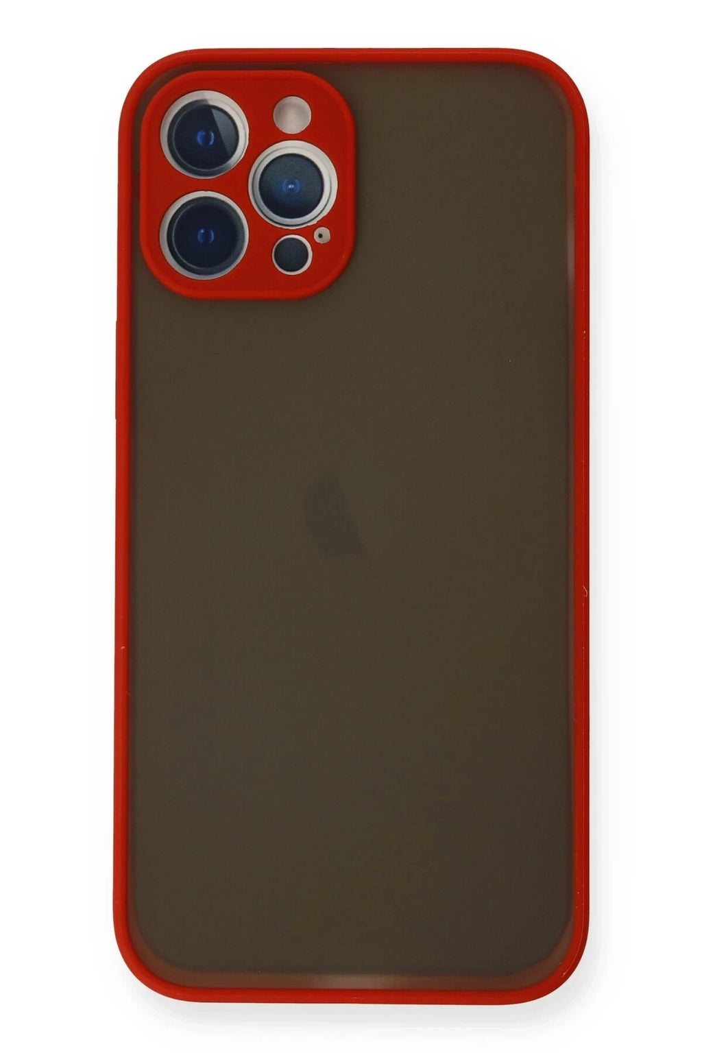 Mey İthalat® iPhone 12 Pro Kılıf Montreal Silikon Kapak - Kırmızı