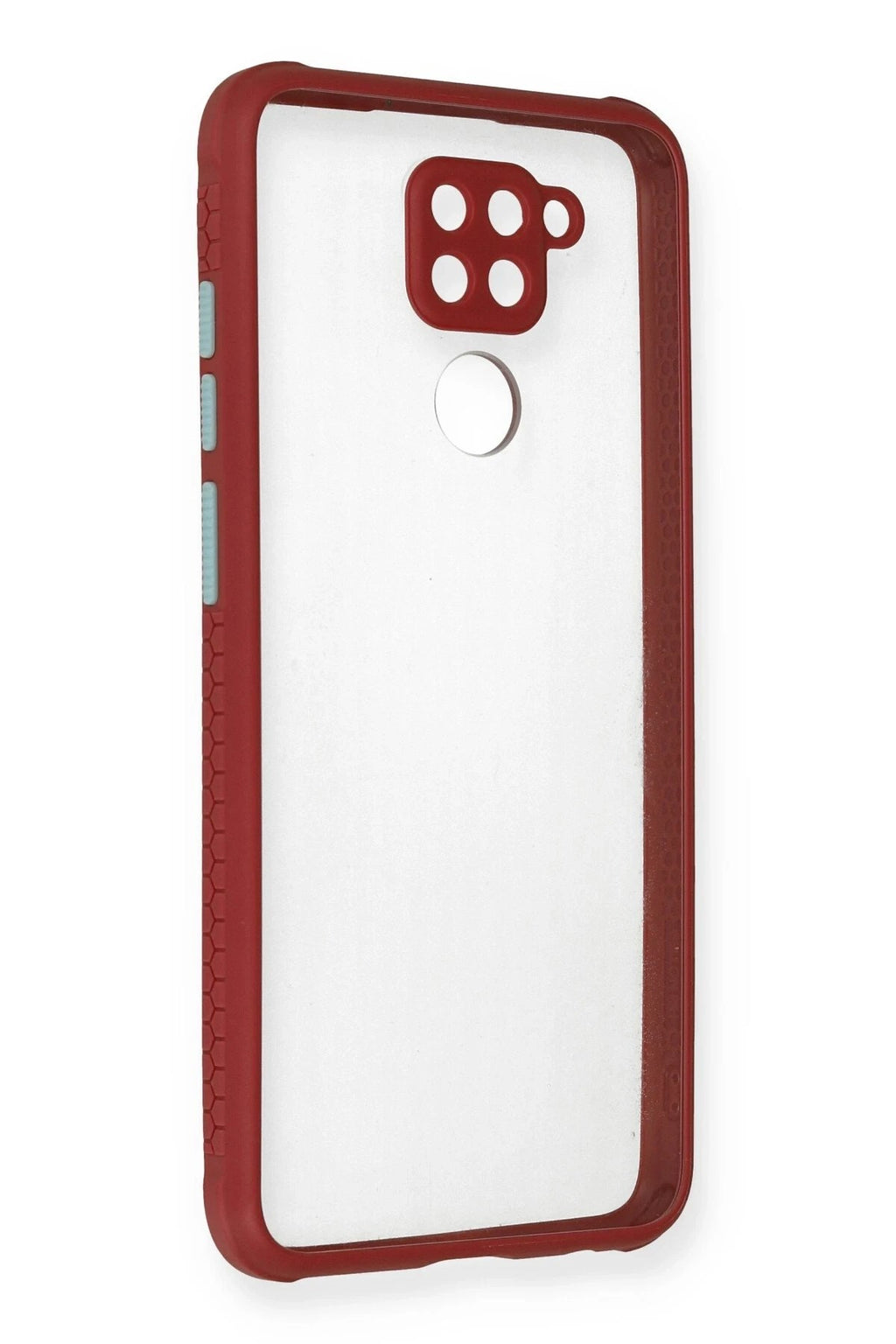 Mey İthalat® Redmi Note 9 Kılıf Miami Şeffaf Silikon - Fuşya