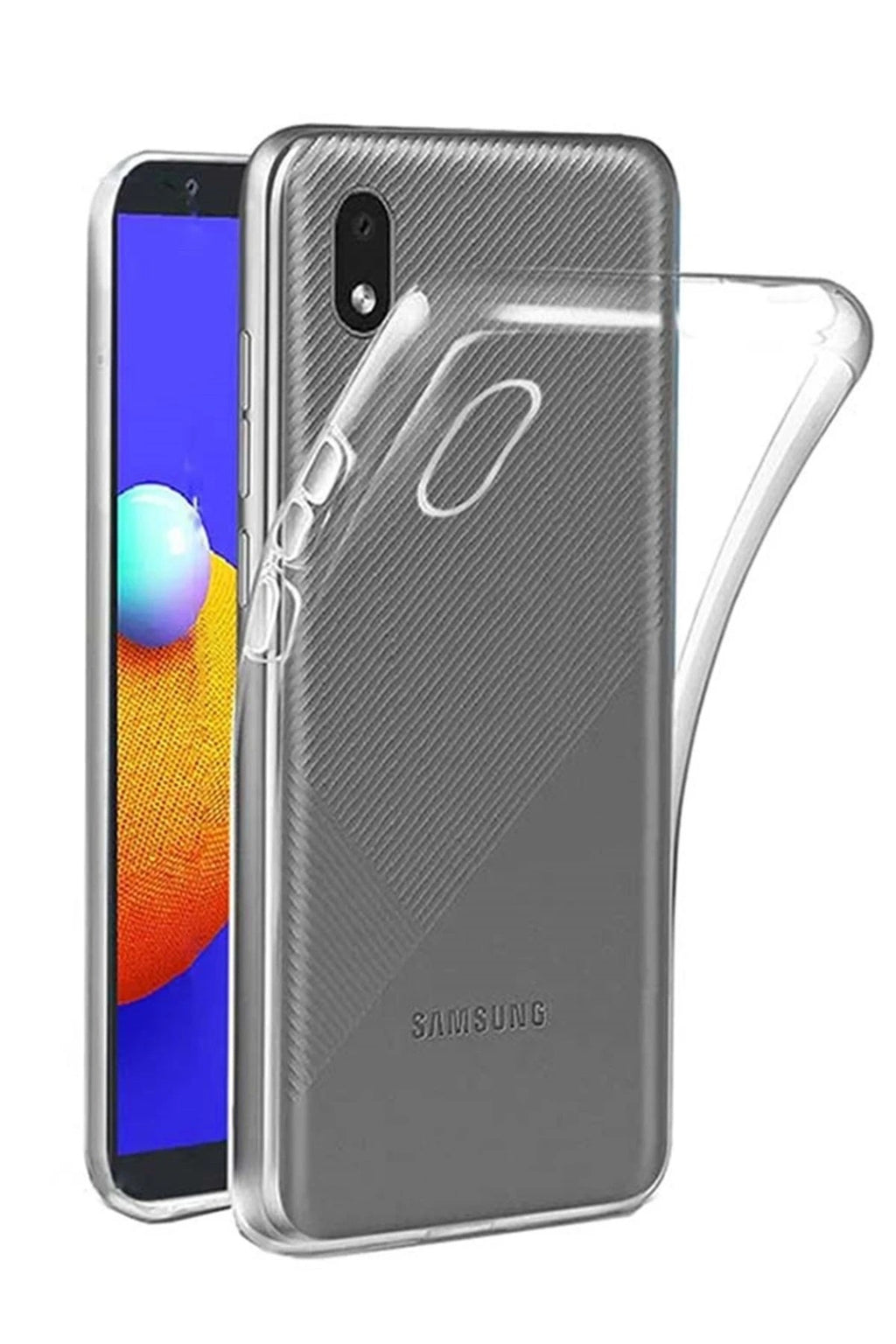 Mey İthalat® Samsung Galaxy A01 Core Kılıf Lüx Şeffaf Silikon