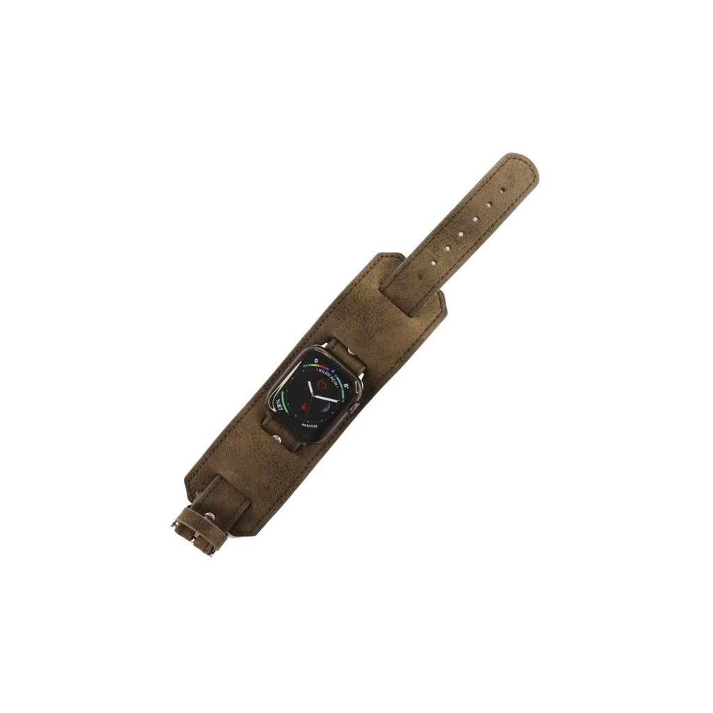 Mey İthalat® Watch 42mm NL17 Deri Kordon - Kahverengi