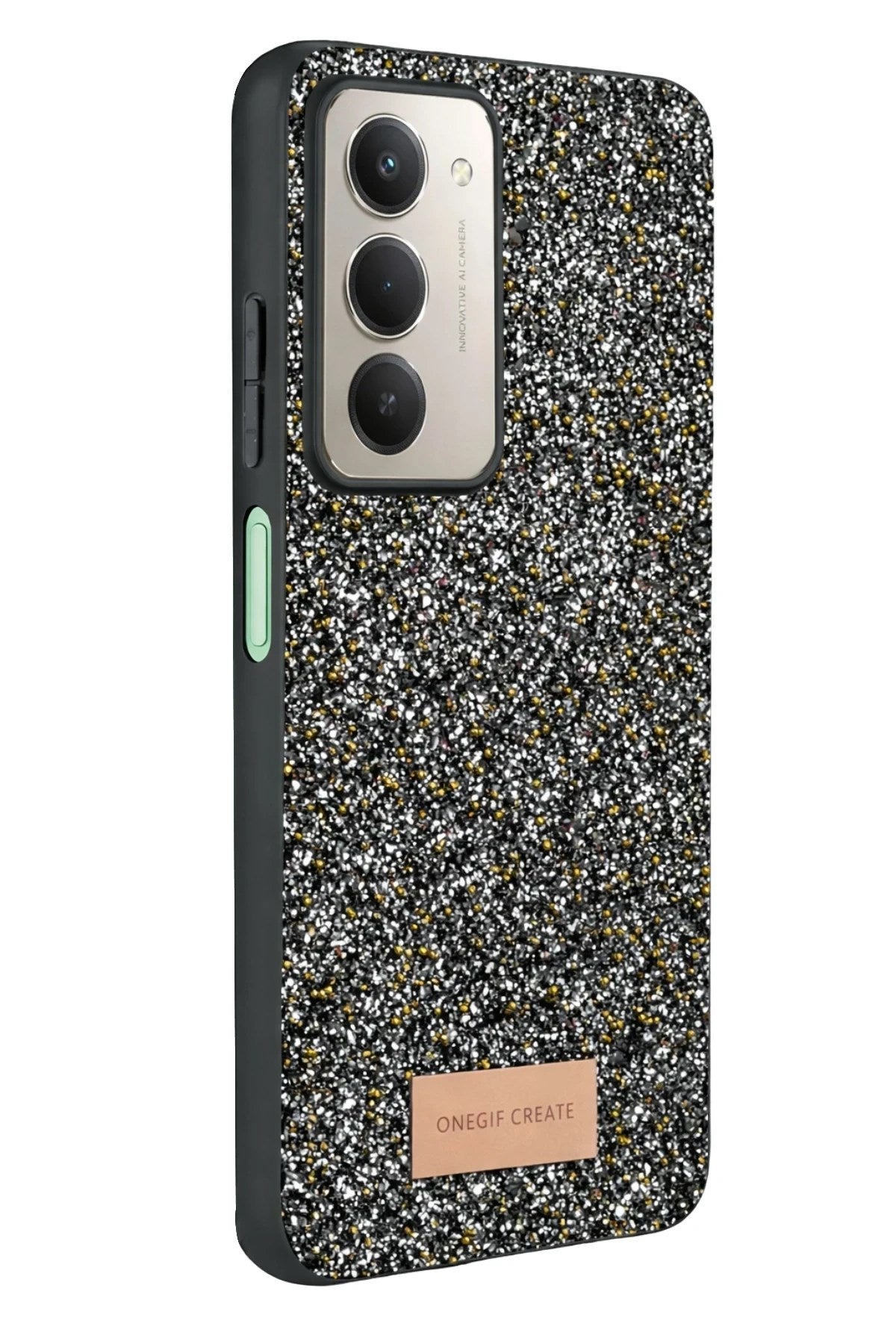 Mey İthalat® Redmi 15 4G Bright Simli Kapak - Gold
