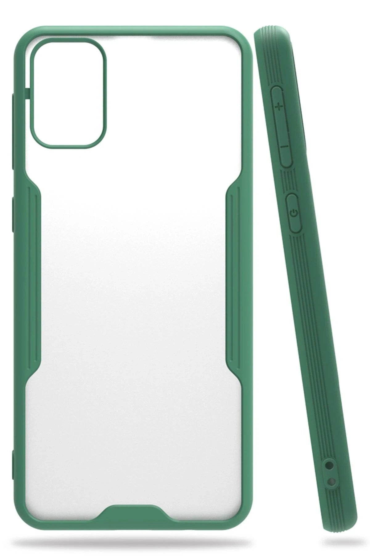Mey İthalat® Samsung Galaxy M31 Kılıf Platin Silikon - Yeşil