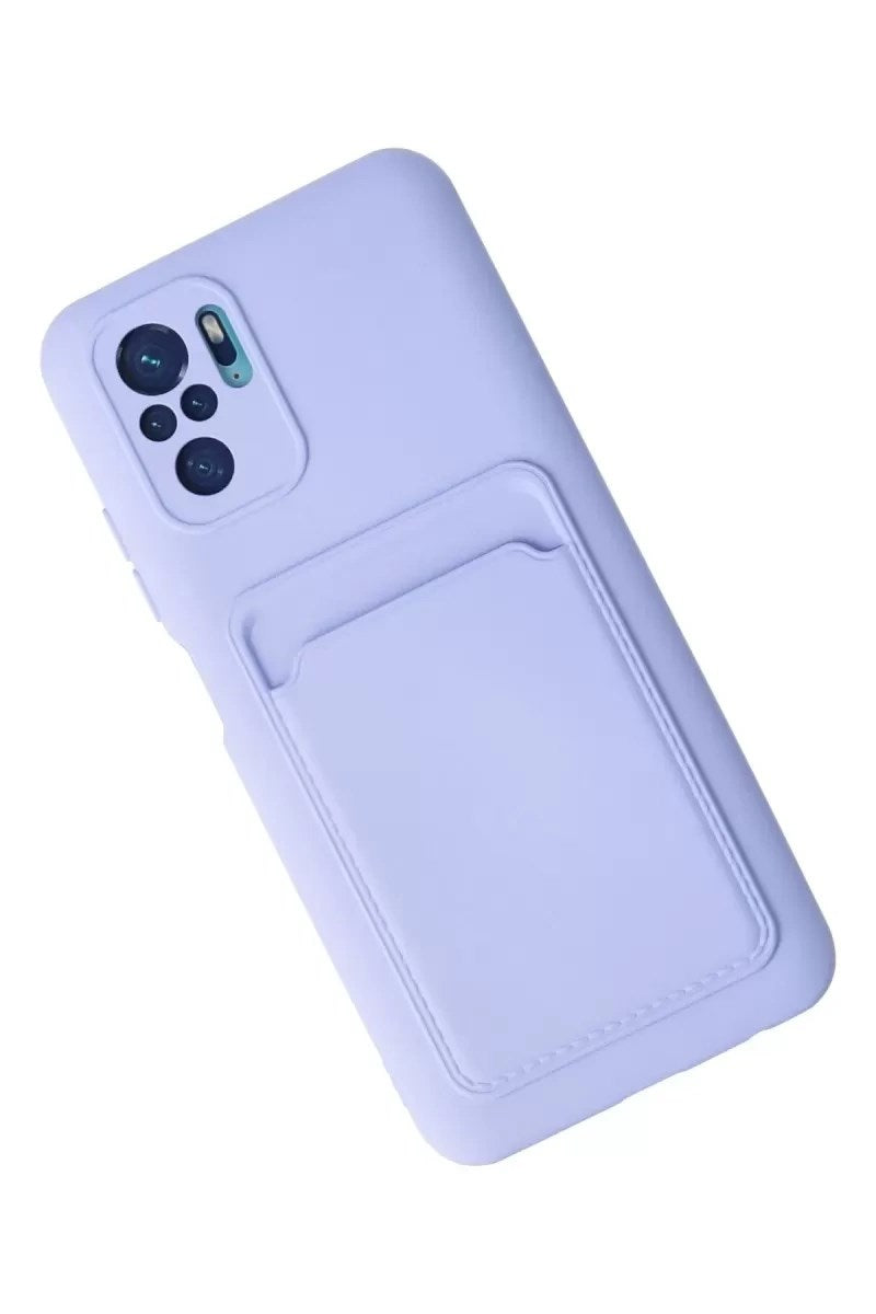 Mey İthalat® Redmi Note 10S Kılıf Kelvin Kartvizitli Silikon - Lila
