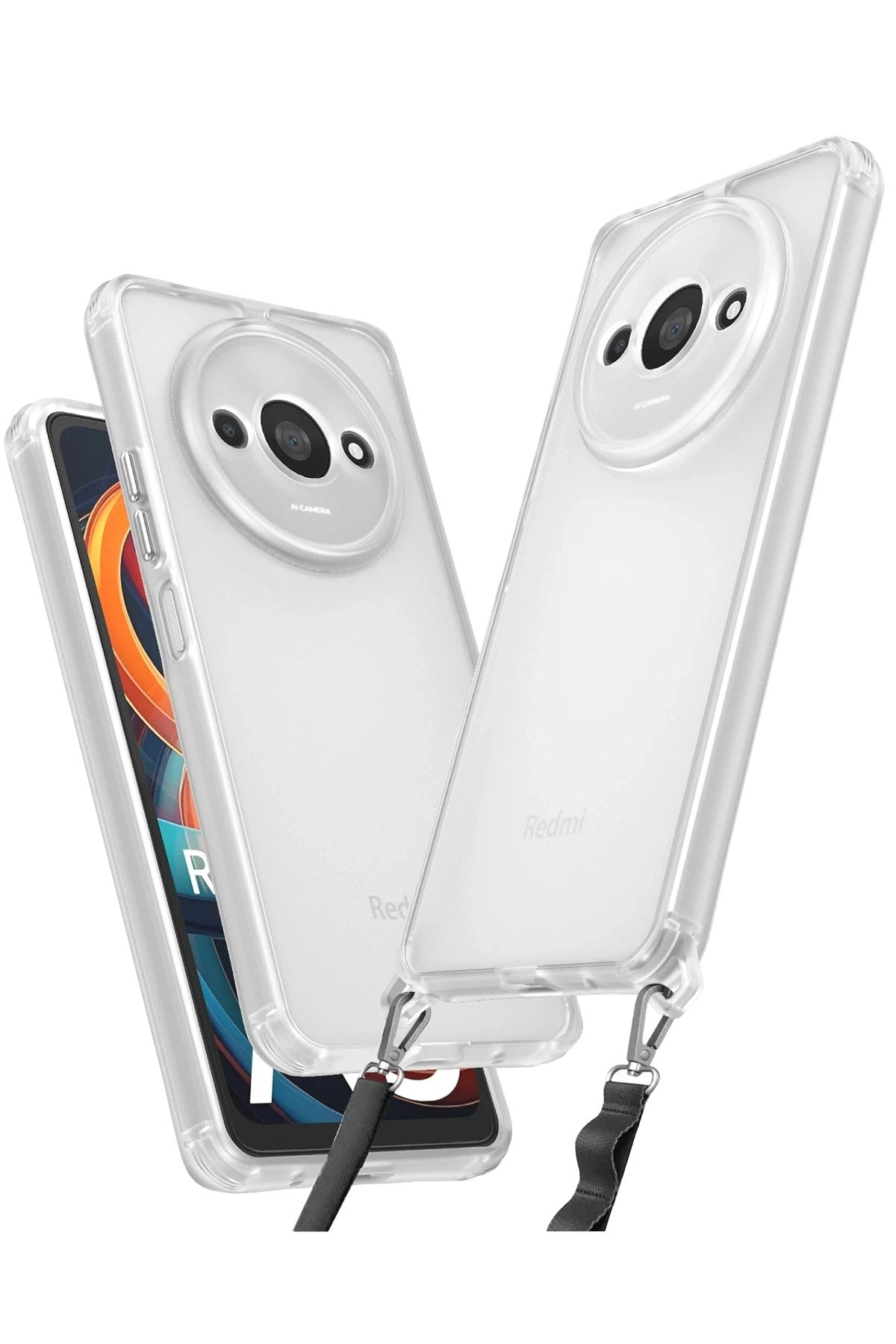 Mey İthalat® Redmi A3 4G Kılıf Penta Silikon Kılıf - Şeffaf