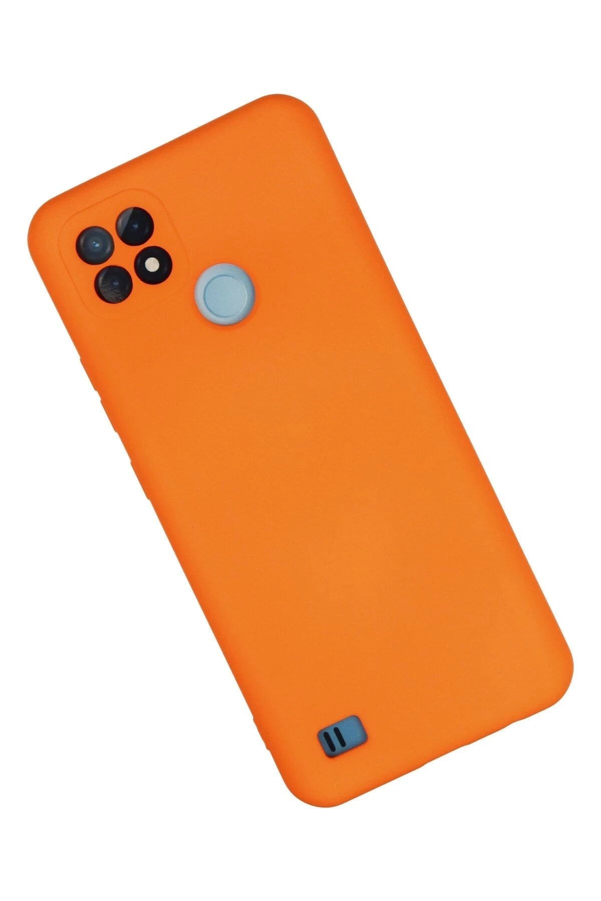 Mey İthalat® Realme C21 Kılıf Nano içi Kadife Silikon - Turuncu
