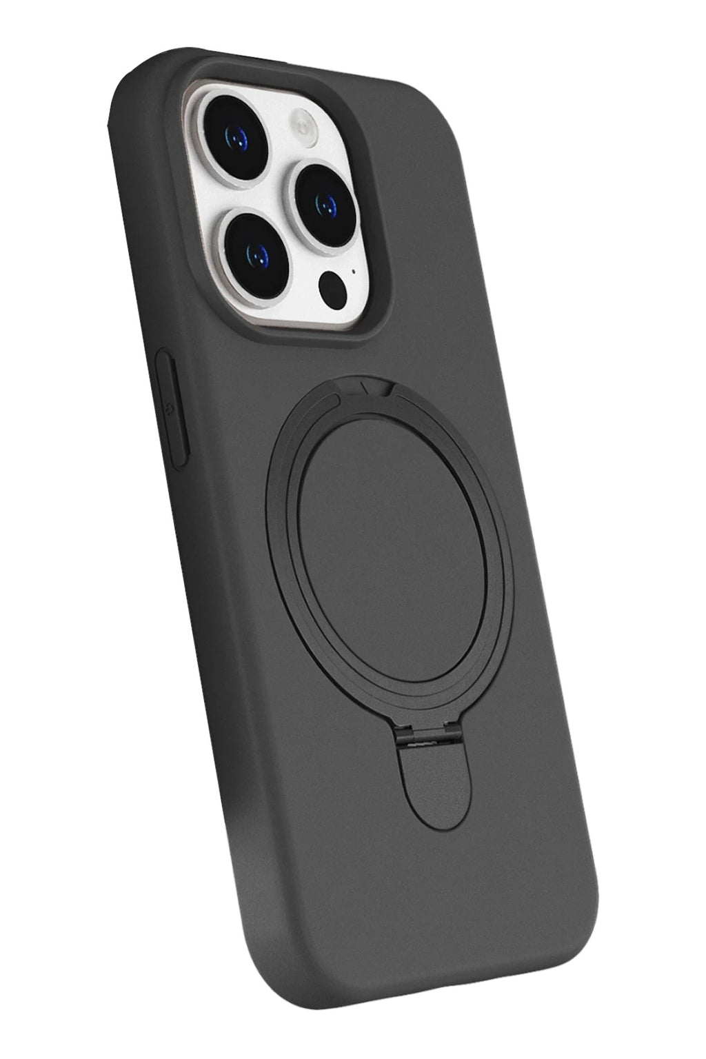 Mey İthalat® iPhone 15 Pro Max Regal Magsafe Standlı Kapak - Titan Gri