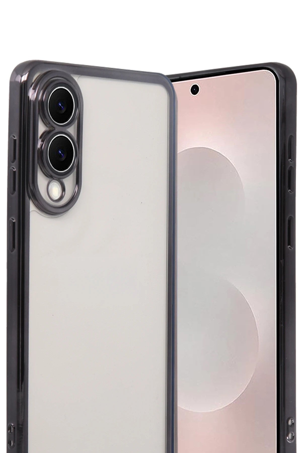Mey İthalat® Samsung Galaxy S25 Edge Lensli Silikon - Siyah