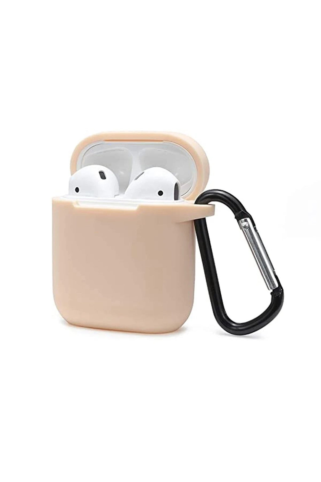 Mey İthalat® Airpods 2 (2.nesil) Sert Silikon Kılıf - Bej