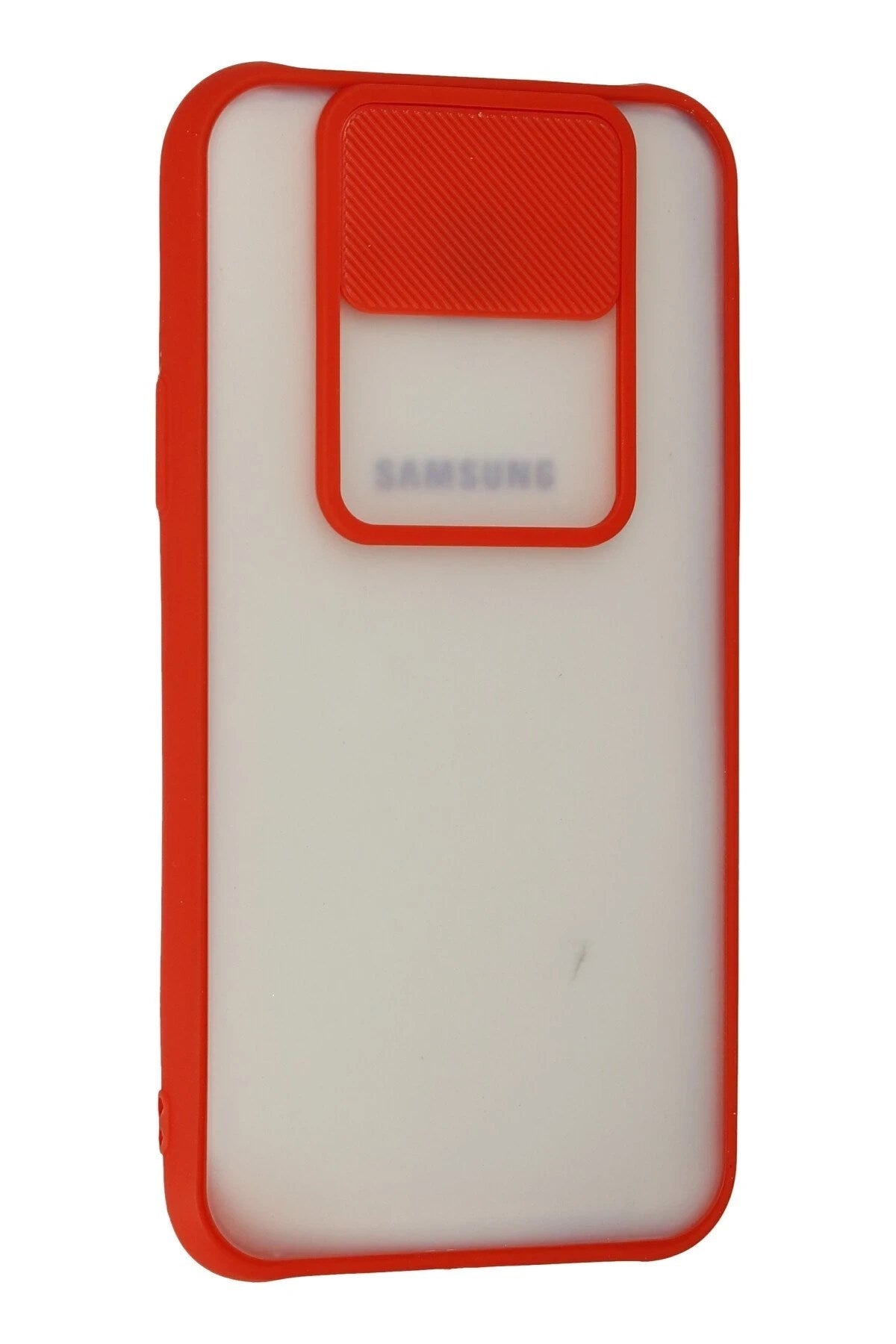 Mey İthalat® Samsung Galaxy J7 Kılıf Palm Buzlu Kamera Sürgülü Silikon - Kırmızı