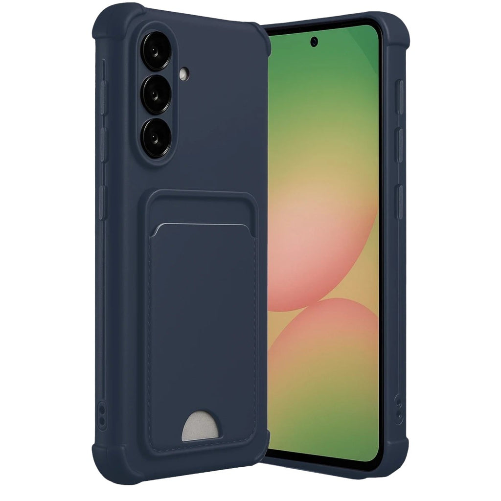 Mey İthalat® Samsung Galaxy A36 Kılıf Kelvin Kartvizitli Silikon - Lacivert