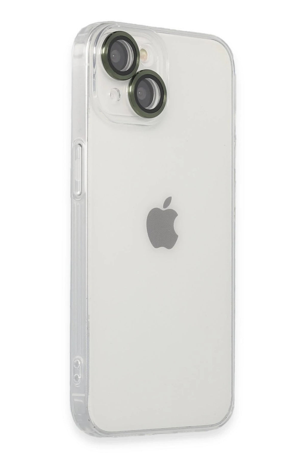 Mey İthalat® iPhone 14 Kılıf Luko Lens Silikon - Yeşil