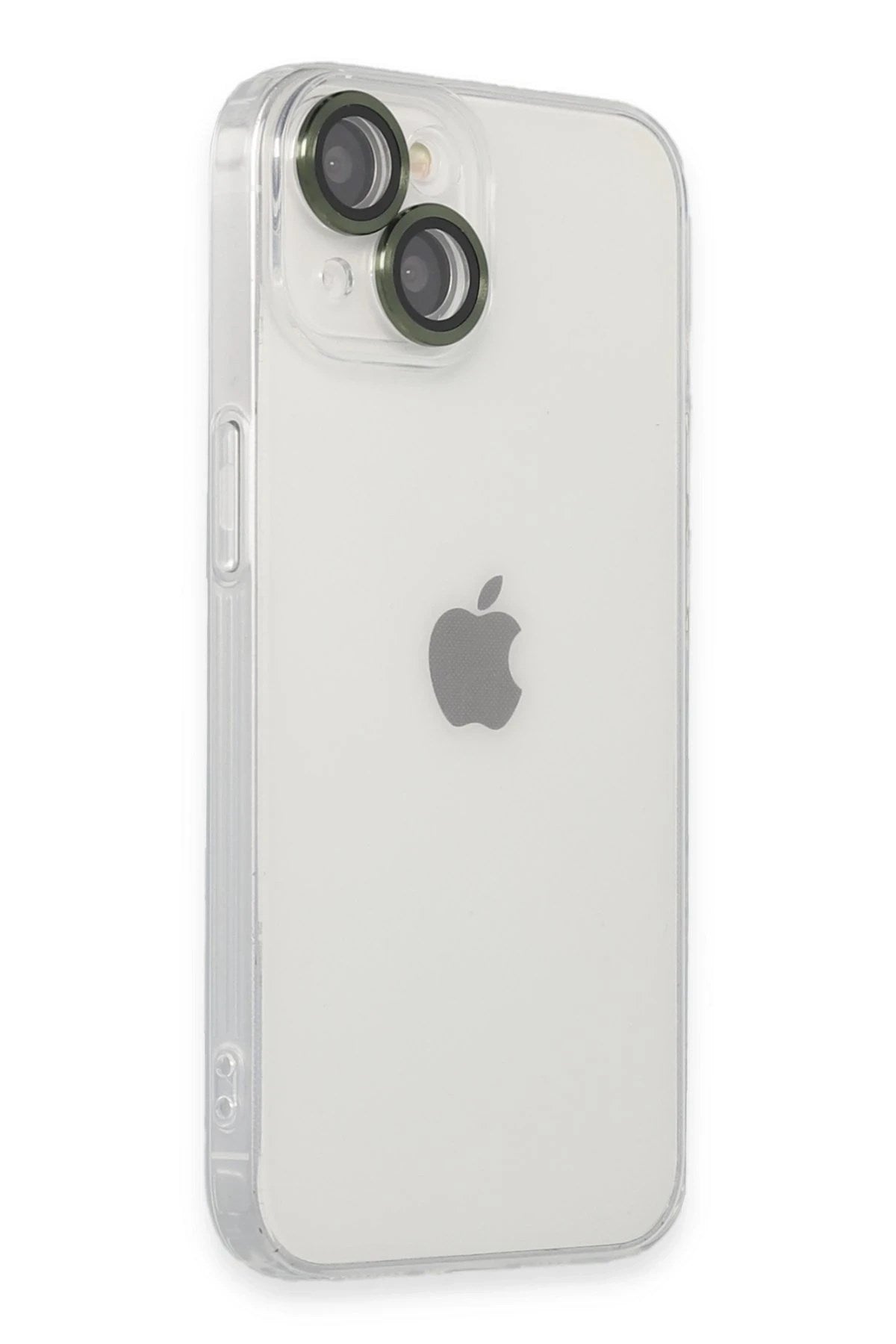 Mey İthalat® iPhone 14 Kılıf Luko Lens Silikon - Yeşil