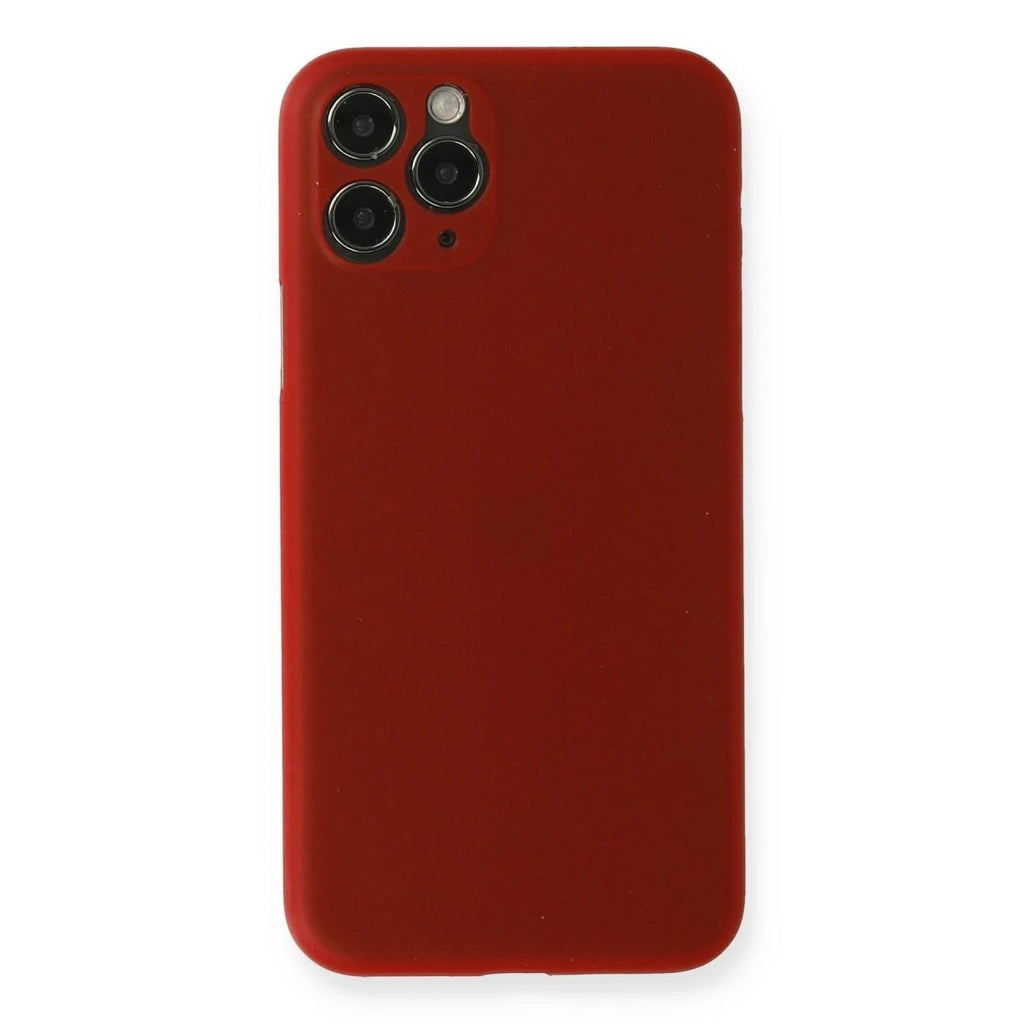 Mey İthalat® iPhone 11 Pro Kılıf PP Ultra İnce Kapak - Kırmızı