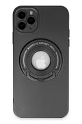 Mey İthalat® iPhone 12 Pro Kılıf Lukka Magneticsafe Kapak - Siyah
