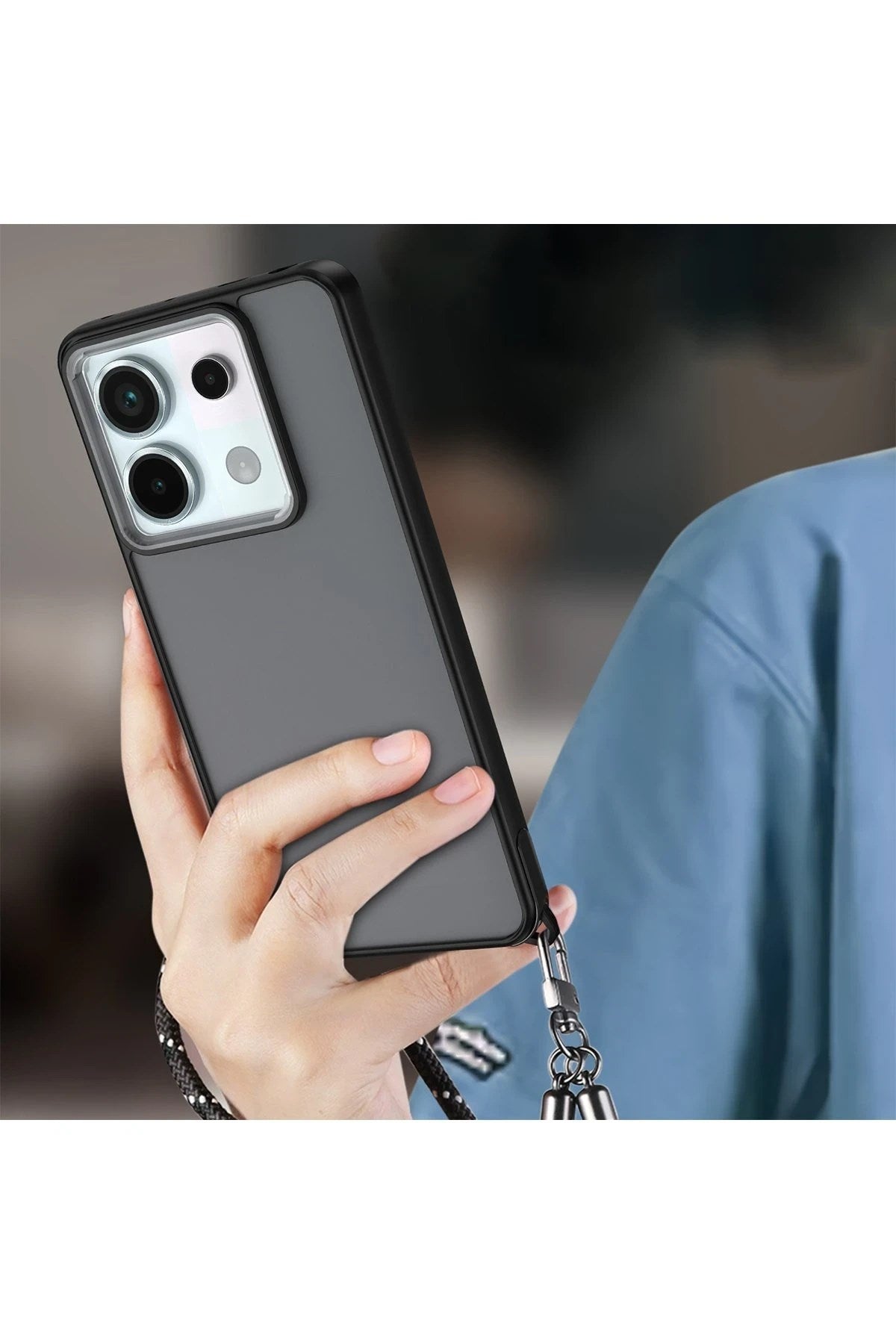 Mey İthalat® Redmi Note 13 Pro 5G Kılıf Elegant Kapak - Açık Mavi