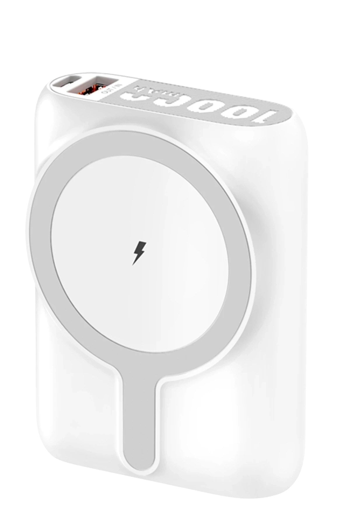 Mey İthalat® J31 10.000 mAh 20W PD Magsafe Powerbank - Beyaz