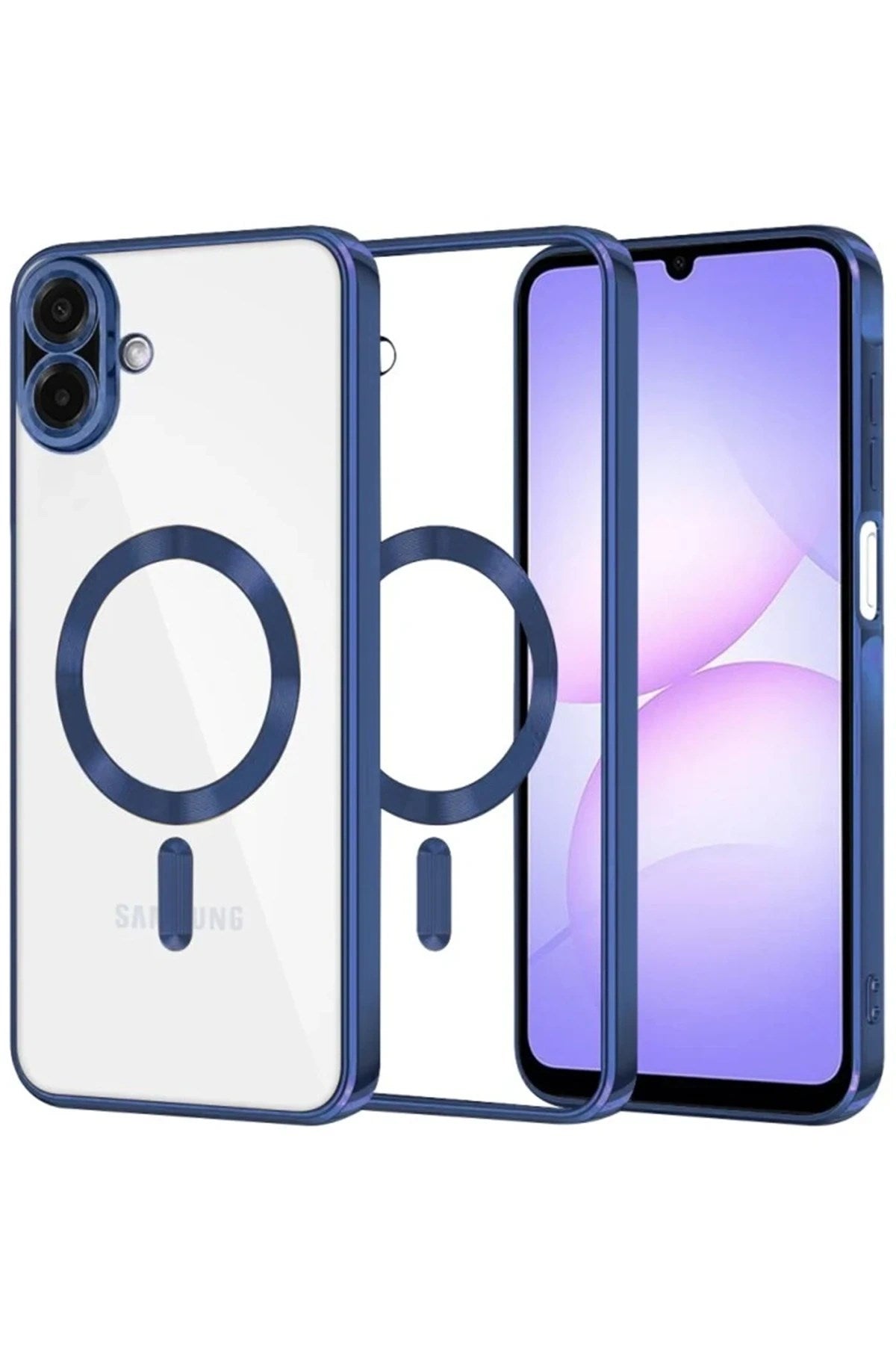 Mey İthalat® Samsung Galaxy A07 4G Kross Magneticsafe Kapak - Lacivert