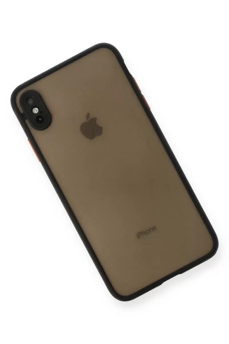 Mey İthalat® iPhone XS Max Kılıf Montreal Silikon Kapak - Siyah
