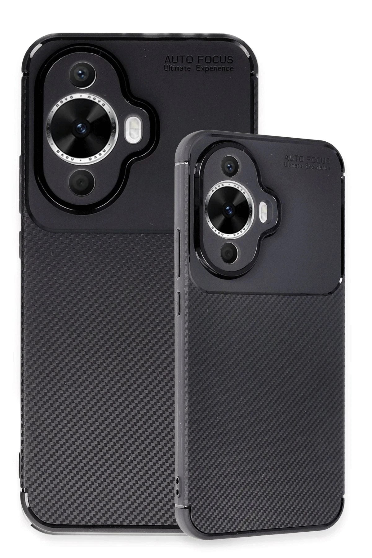 Mey İthalat® Huawei Nova 12S Kılıf Auto Focus Karbon Kapak - Siyah
