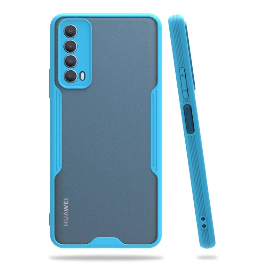 Mey İthalat® Huawei P Smart 2021 Kılıf Platin Silikon - Mavi