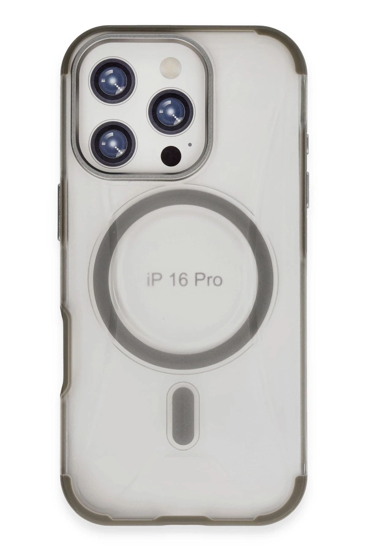 Mey İthalat® iPhone 16 Pro Max Hilton Magsafe Kapak - Titan Gri