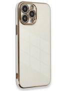 Mey İthalat® iPhone 15 Pro Kılıf Volet Silikon - Beyaz