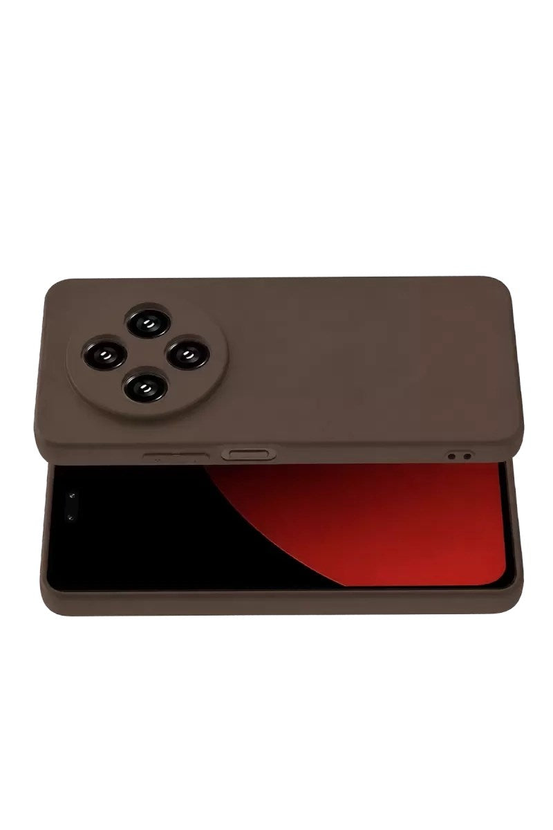 Mey İthalat® Redmi 14C Kılıf First Silikon - Kahverengi