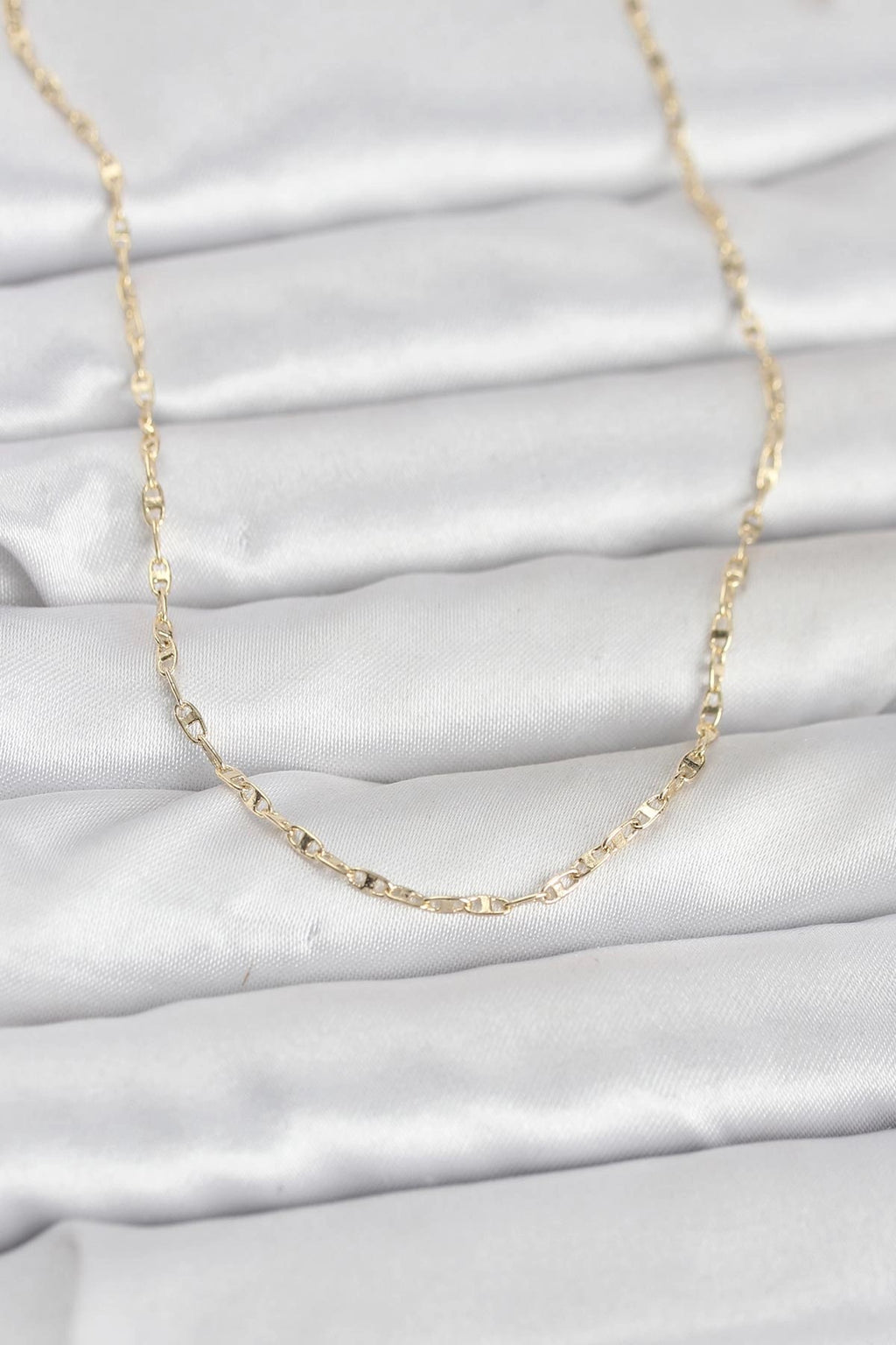 Mey İthalat® CM 14K Gold Renk Gemici Zincir Model 60 cm Kadın Kolye