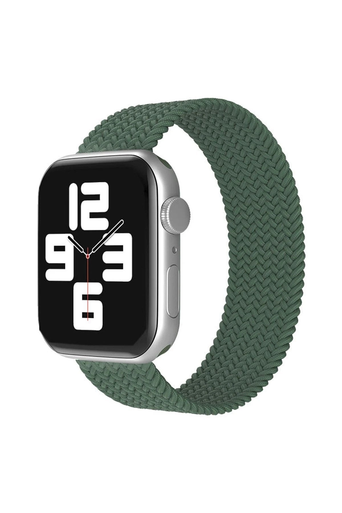 Mey İthalat® Watch 38mm Ayarlı Solo Silikon Kordon - Haki Yeşil