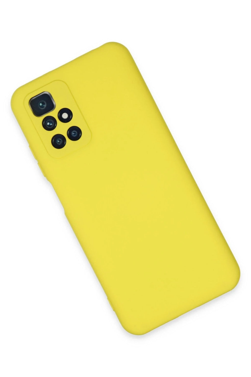 Mey İthalat® Redmi 10 2022 Kılıf Nano içi Kadife Silikon - Sarı