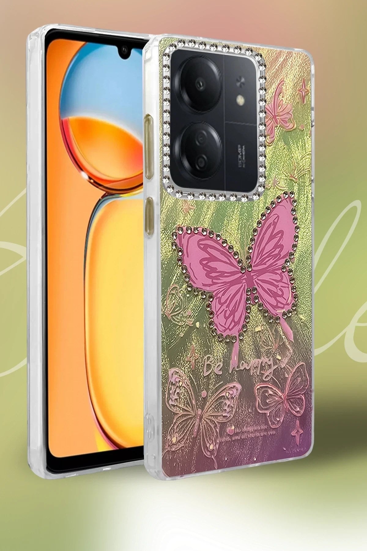Mey İthalat® Redmi 13C Kılıf Blade Aynalı Desenli Kapak - Desen 6