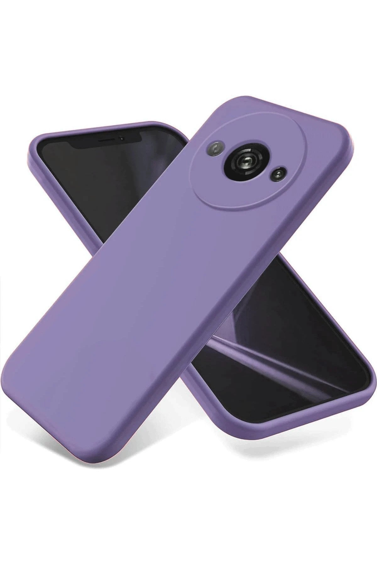Mey İthalat® Redmi A3 4G Kılıf First Silikon - Lila
