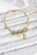Mey İthalat® Pirinç Gold Renk Tinkerbell Charmlı Kadın Bileklik