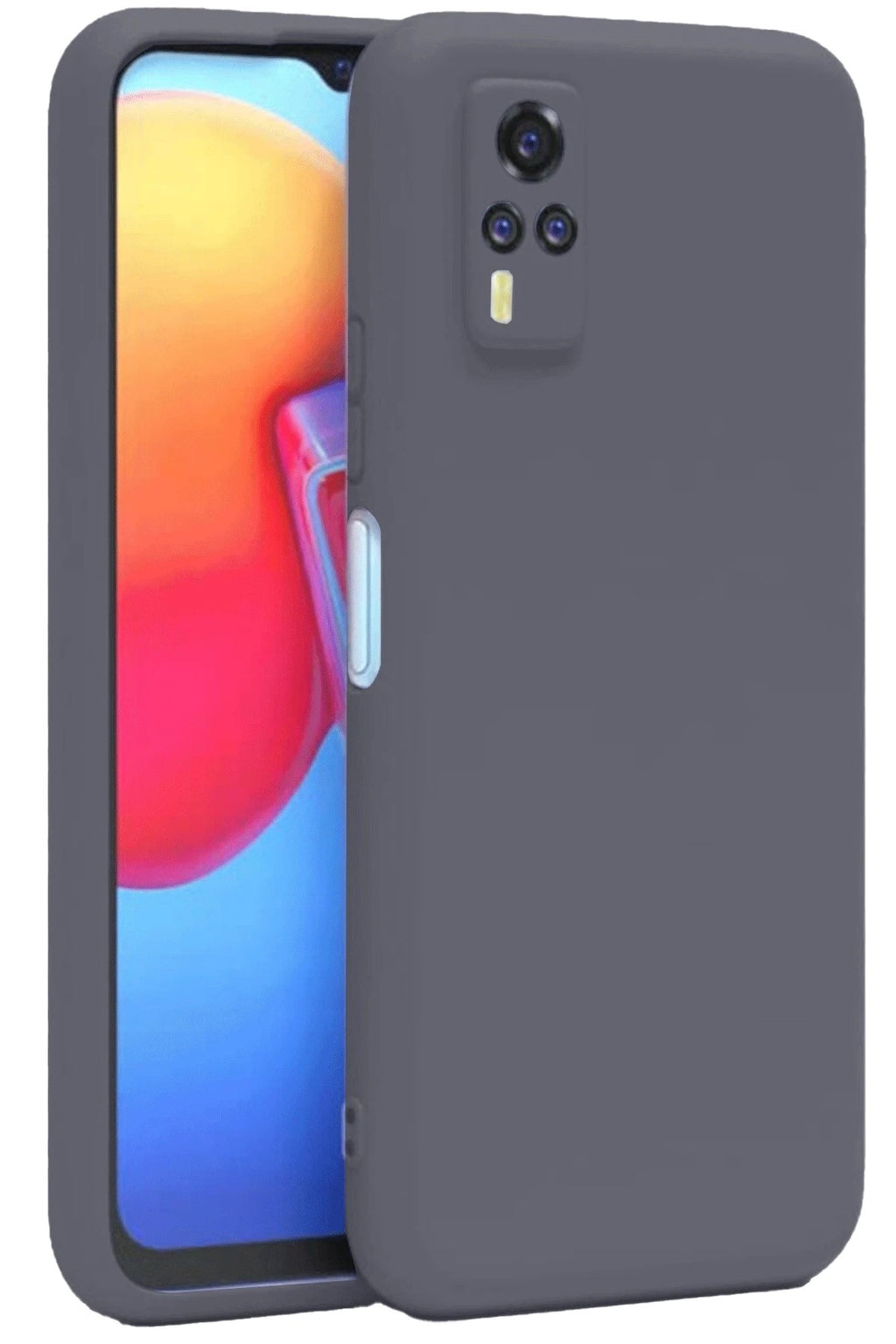 Mey İthalat® Vivo Y53S Kılıf Nano içi Kadife Silikon - Gri