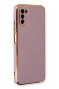 Mey İthalat® Samsung Galaxy A03S Kılıf Volet Silikon - Mor