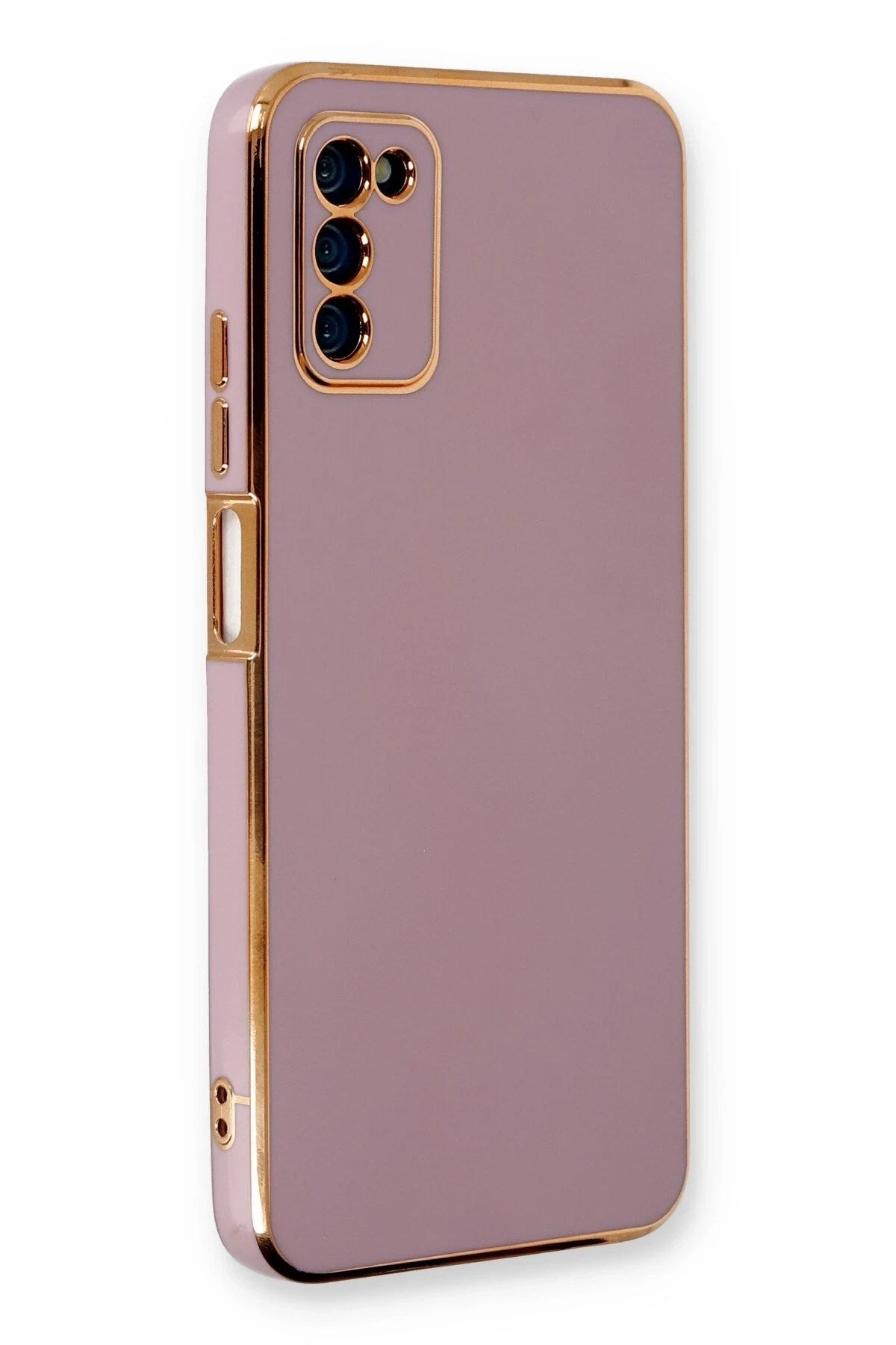 Mey İthalat® Samsung Galaxy A03S Kılıf Volet Silikon - Mor