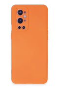 Mey İthalat® One Plus 9 Pro Kılıf Nano içi Kadife Silikon - Turuncu