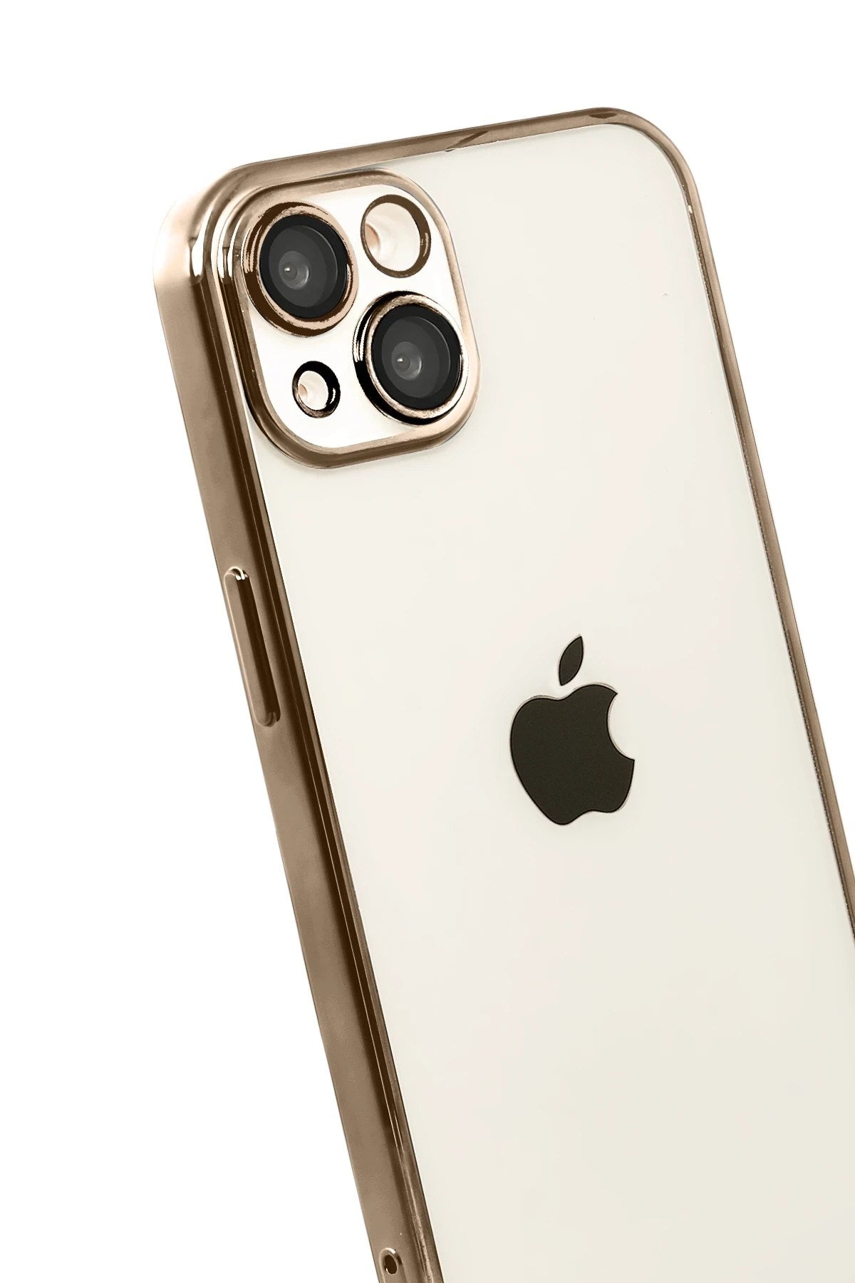 Mey İthalat® iPhone 15 Lensli Silikon - Çöl Titanyum