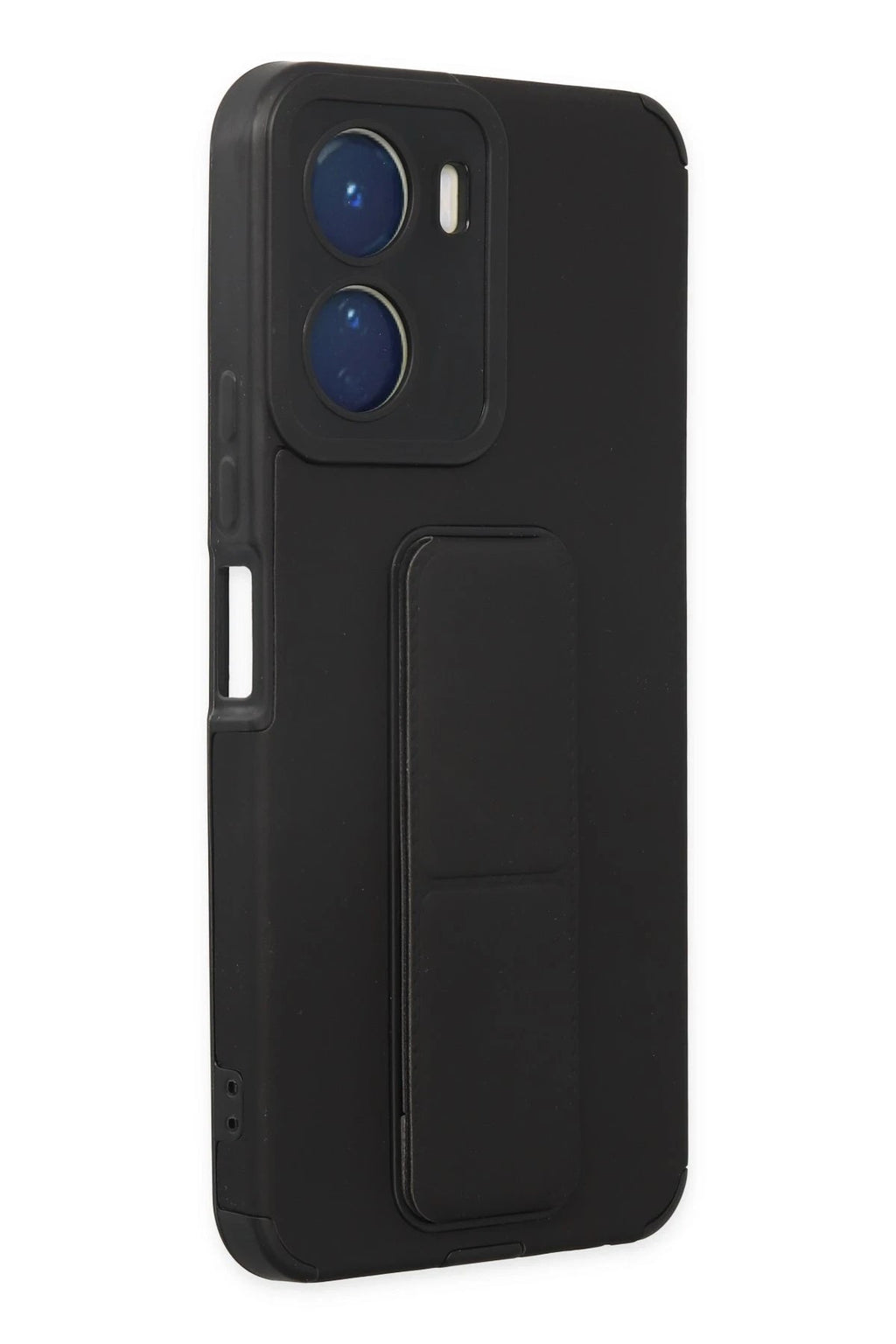 Mey İthalat® Vivo Y16 Kılıf Mega Standlı Silikon - Siyah