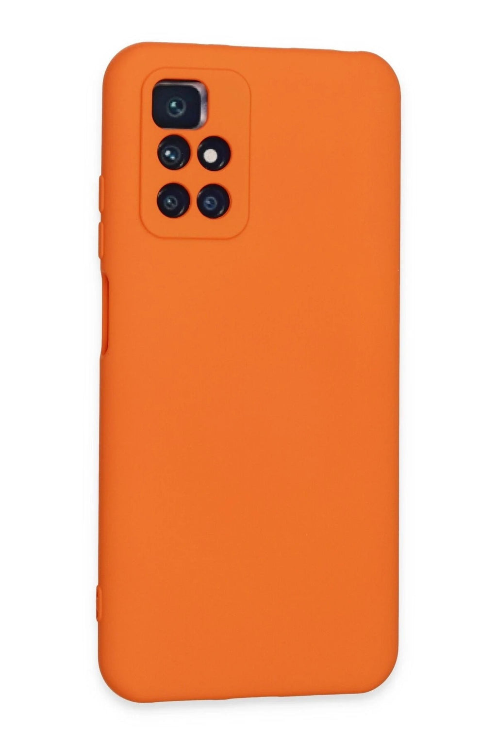 Mey İthalat® Redmi 10 2022 Kılıf Nano içi Kadife Silikon - Turuncu